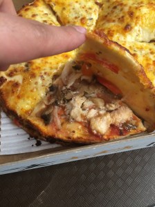 Triple Decker Chicken Pizza, Debonairs Pizza, Dubai Mall, Dubai, UAE