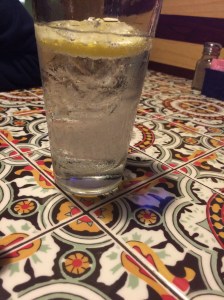 Sparkling Water, Chili's, Dubai Mall, Dubai, UAE