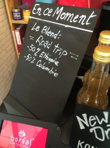 Signboard, Cafe Boreal, Geneva, Switzerland