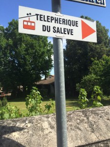Signpost,Telepherique Saleve, France