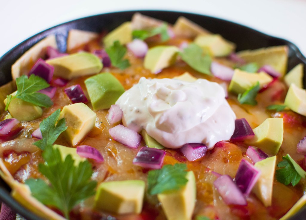 Chicken Skillet Enchiladas