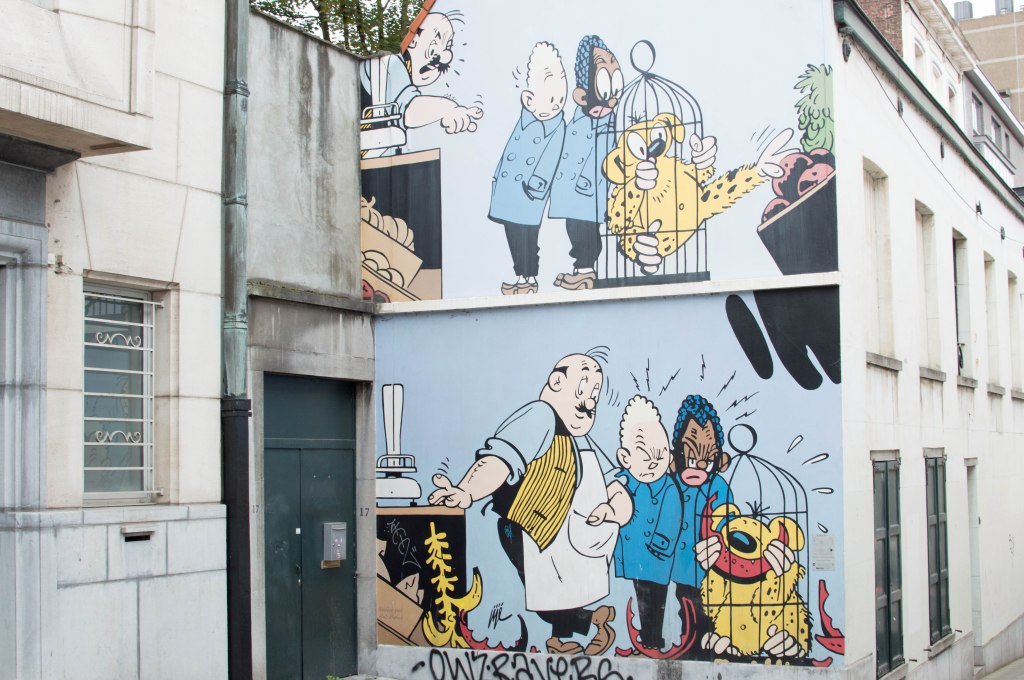 Blondin et Cirage, Graffiti, Street Art, Brussels, Belgium