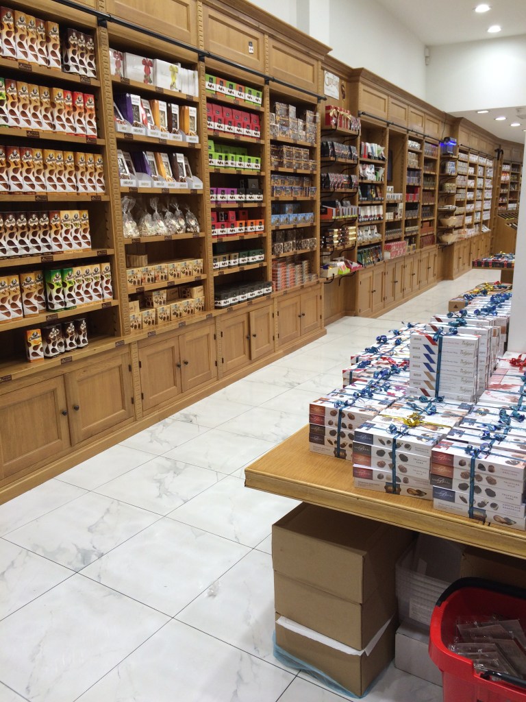 Chocolate Shopping At Gourmet Chocolaterie Belge, Brussels, Belgium