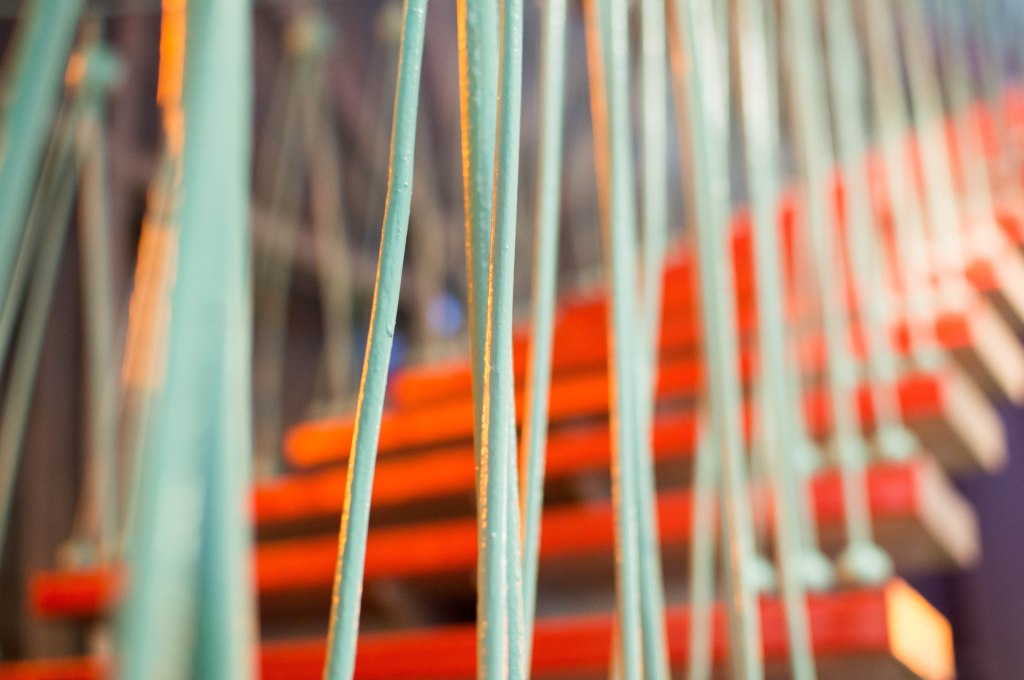 Climbing Upstairs, The Atomium, Brussels, Belgium