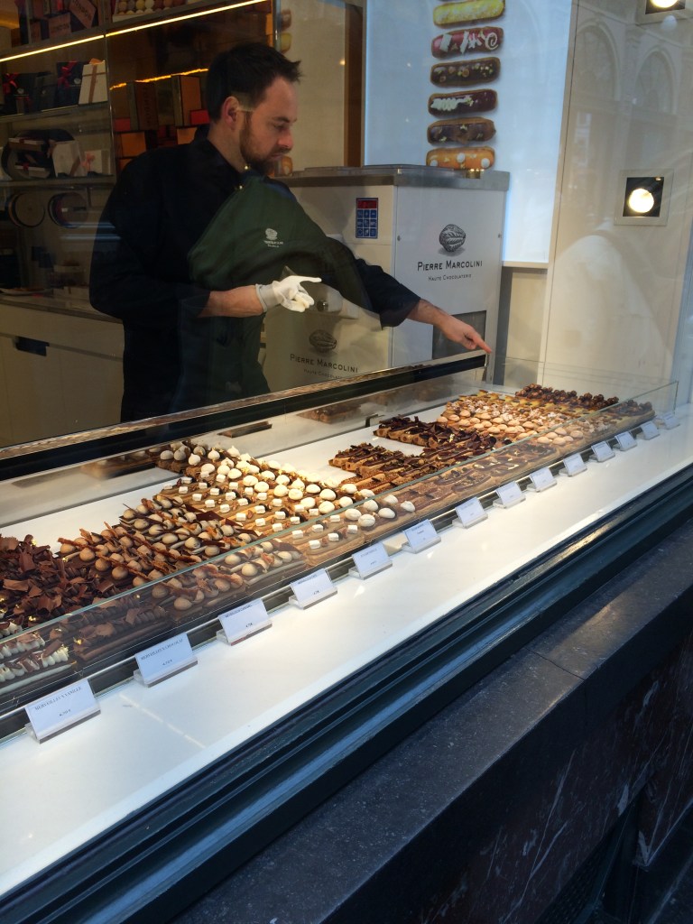 Eclaire Display Window, Pierre Marcolini, Brussels, Belgium