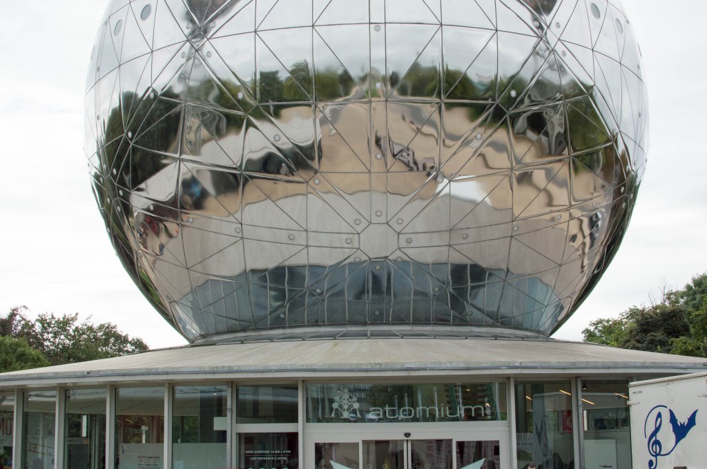 Entrance, The Atomium, Brussels, Belgium