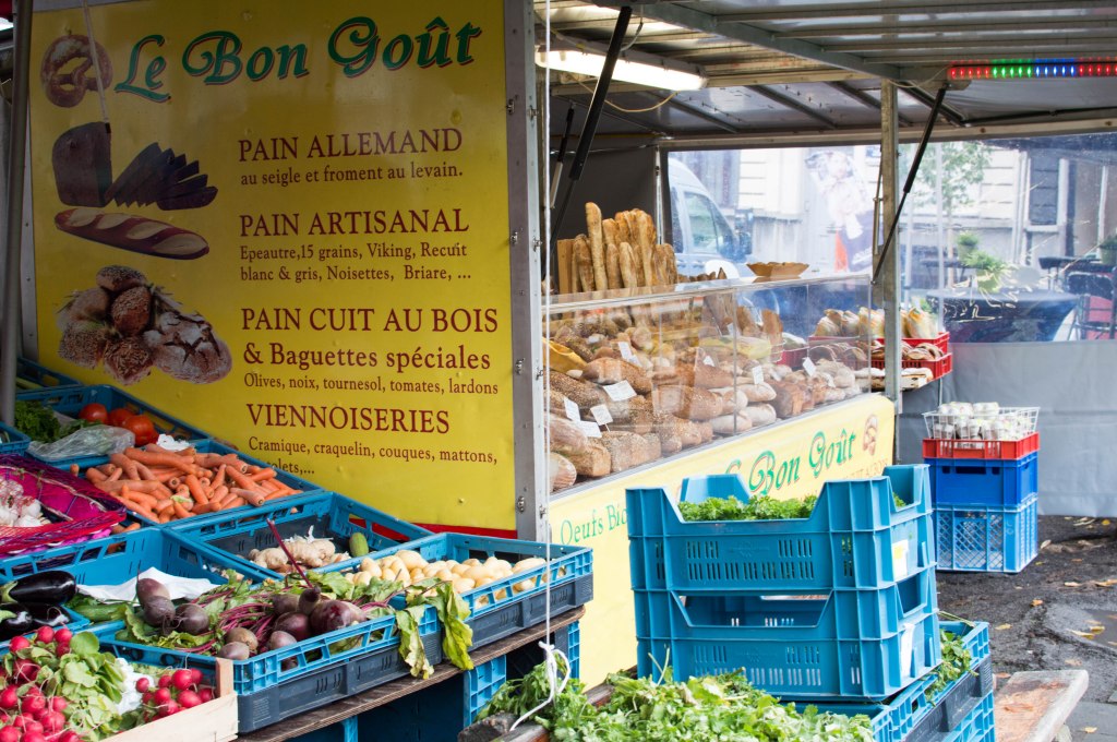 Fresh Bread At The Place du Châtelain Farmers Market, Brussels, Belgium