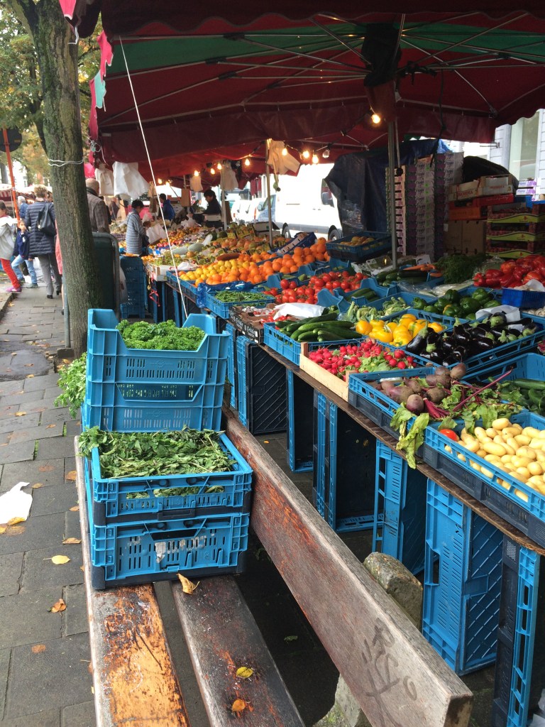 Fruit And Veg At The Place du Châtelain Farmers Market, Brussels, Belgium