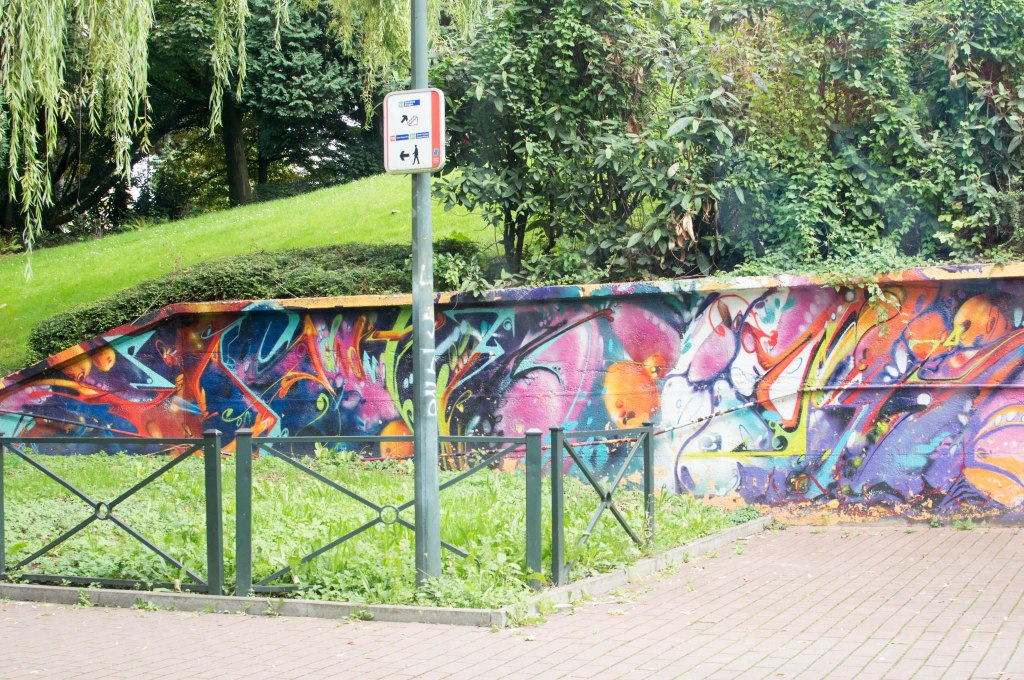 Graffiti From The Tram, Street Art, Brussels, Belgium