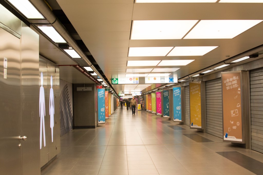Metro Station, Brussels, Belgium