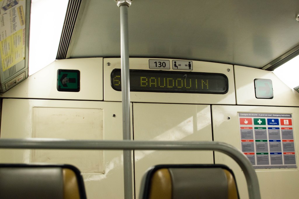 Metro To Baudouin, Brussels, Belgium