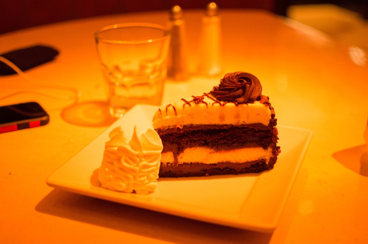 30th Anniversary Chocolate Cake Cheesecake and Whipped Cream, The Cheesecake Factory, JBR, Dubai, UAE