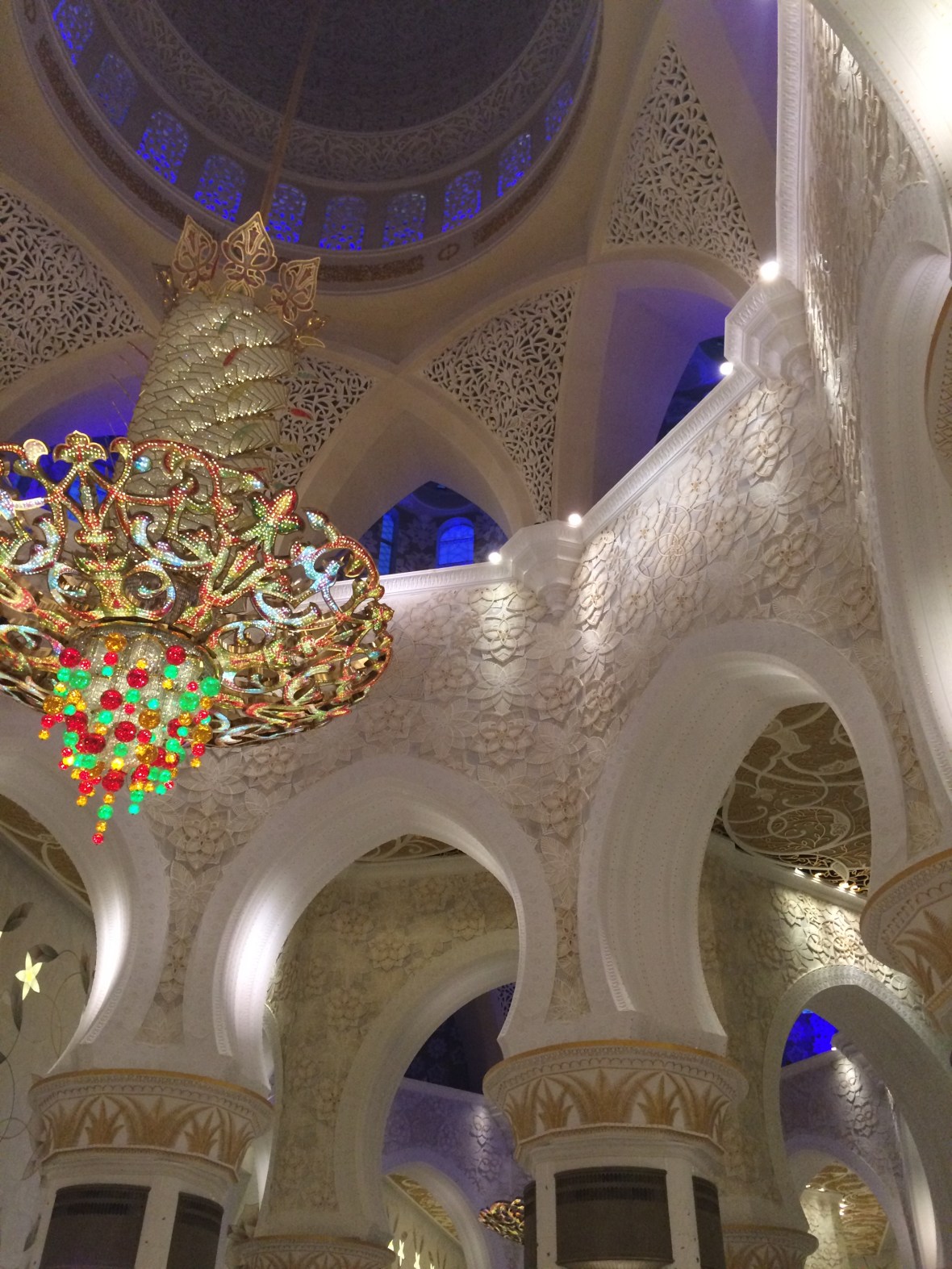 Ceiling, Sheikh Zayed Grand Mosque, Abu Dhabi, UAE