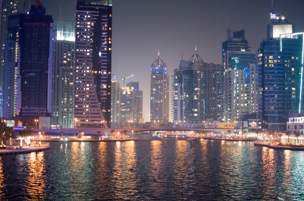 Dubai Marina At Night, Dubai, UAE
