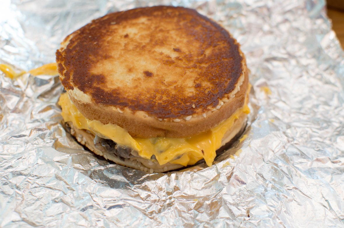 Grilled Cheese Sandwich With Mushrooms, Five Guys, Dubai Mall, Dubai, UAE