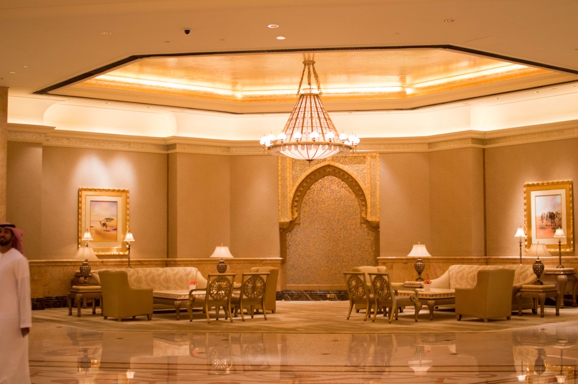 Reception Lounge, Emirates Palace Hotel, Abu Dhabi, UAE