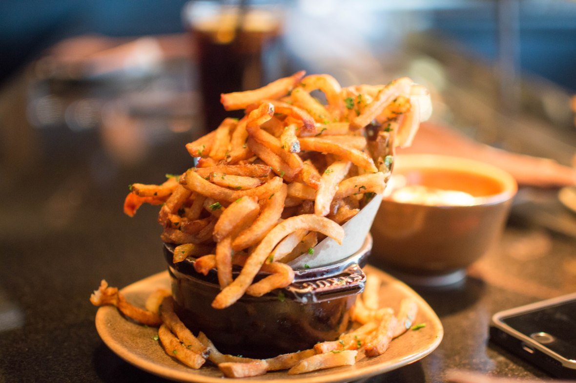 Truffle Shoestring Fries, Slider Station, Dubai, UAE