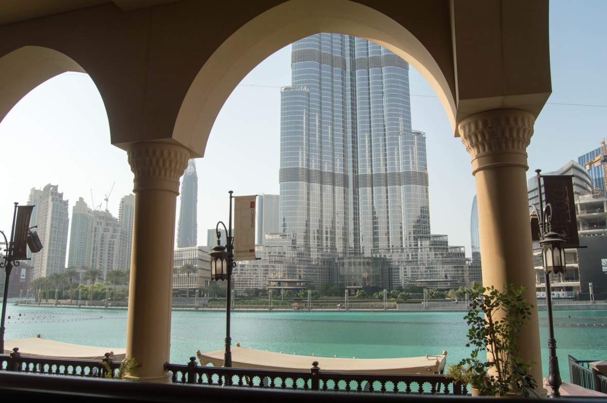 Burj  Khalifa From Baker &amp; Spice, Souk Al Bahar, UAE