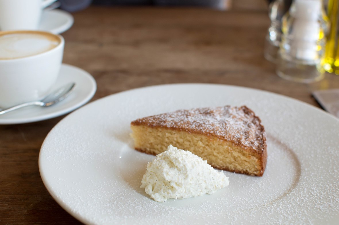 French Almond Cake, Baker &amp; Spice, Souk Al Bahar, Dubai, UAE