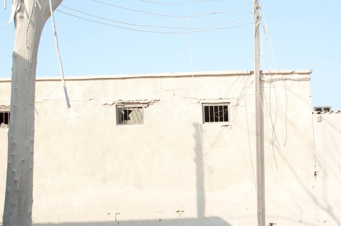 Bars On The Windows, Abandoned City, Al Jazirat Al Hamra, Ras Al Khaimah, UAE