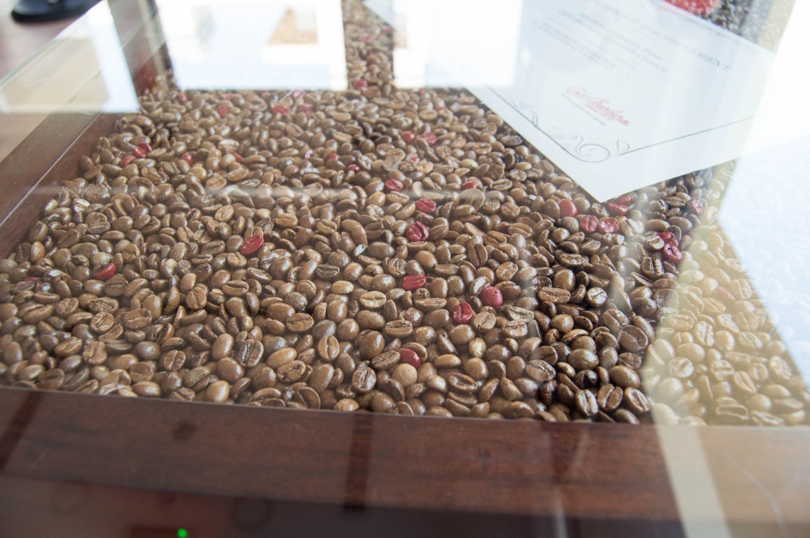 Coffee Bean Tables, Cafe Barbera, Ras Al Khaimah, UAE