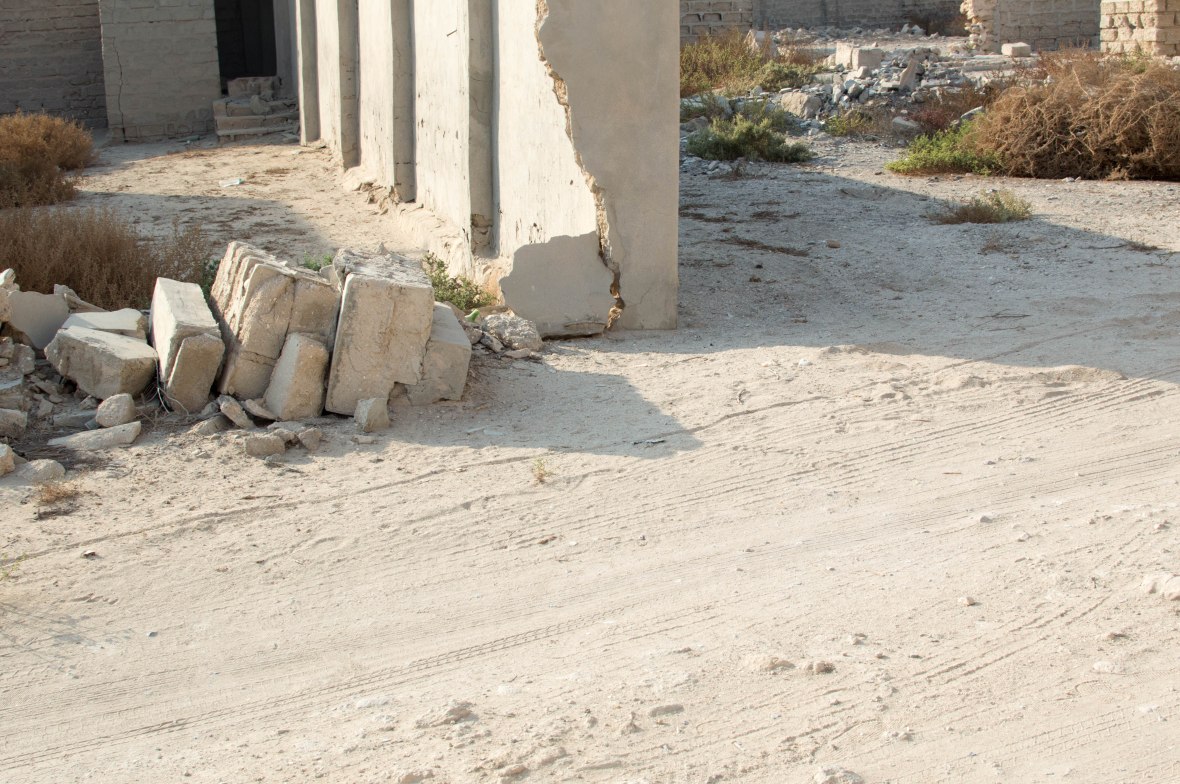 Collapsed Walls, Abandoned City, Al Jazirat Al Hamra, Ras Al Khaimah, UAE