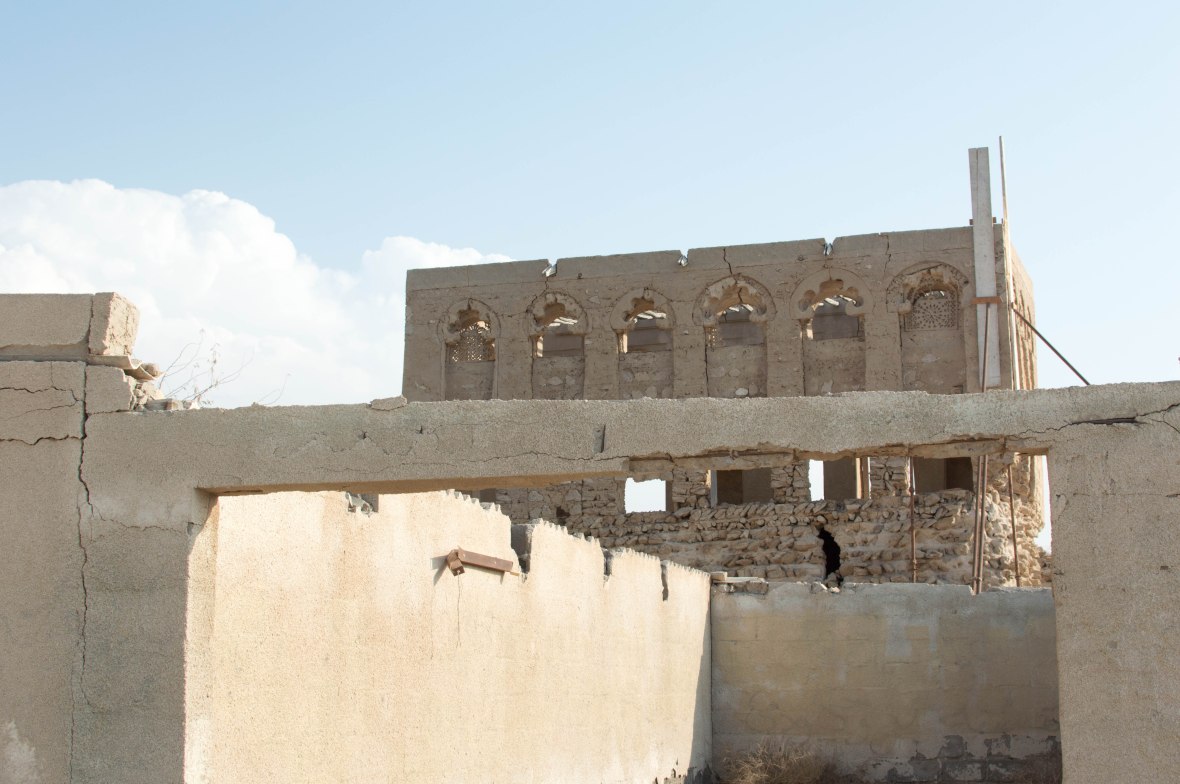 Crumbling Architecture, Abandoned City, Al Jazirat Al Hamra, Ras Al Khaimah, UAE