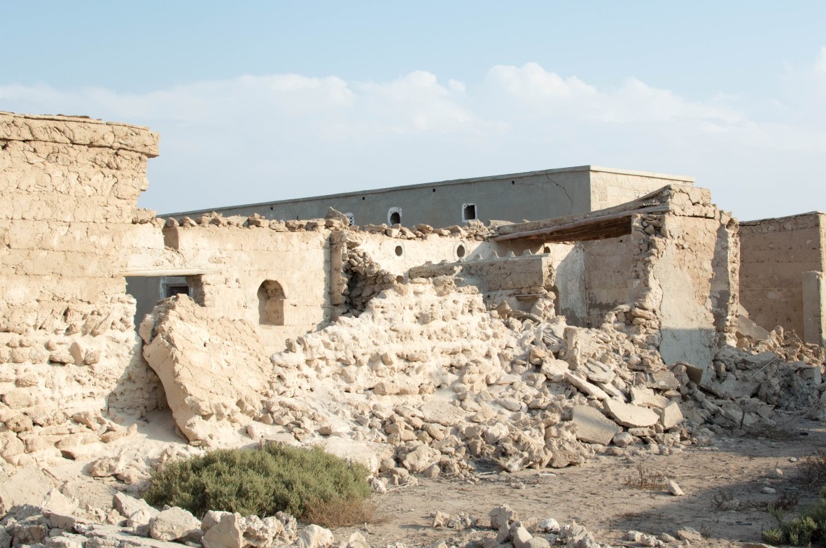 Crumbling Walls, Abandoned City, Al Jazirat Al Hamra, Ras Al Khaimah, UAE