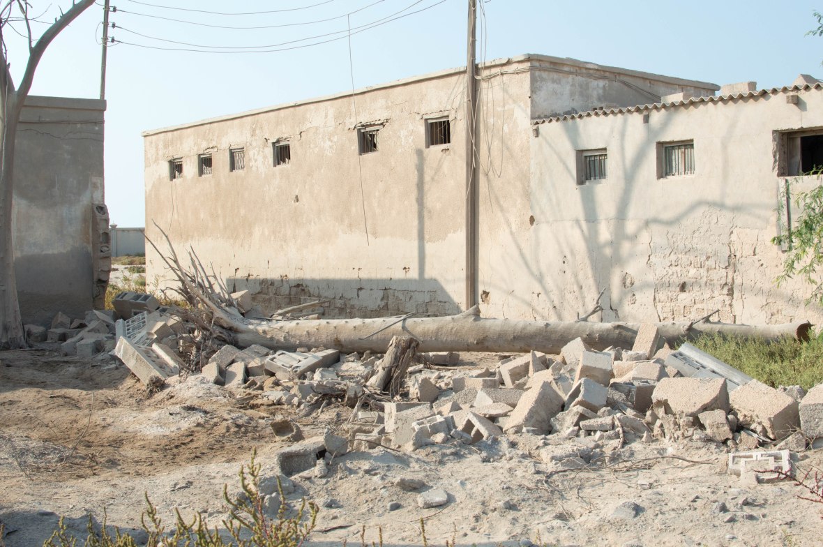 Fallen Trees And Rubble, Abandoned City, Al Jazirat Al Hamra, Ras Al Khaimah, UAE