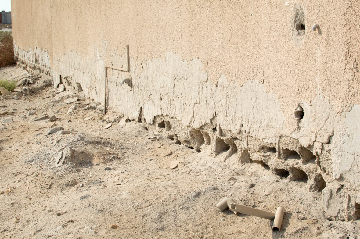 Holes In The Walls, Abandoned City, Al Jazirat Al Hamra, Ras Al Khaimah, UAE