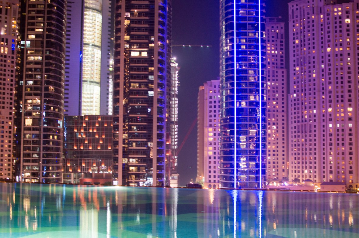 Infinity Pool, Shades at The Address Dubai Marina, Entrance, Dubai, UAE