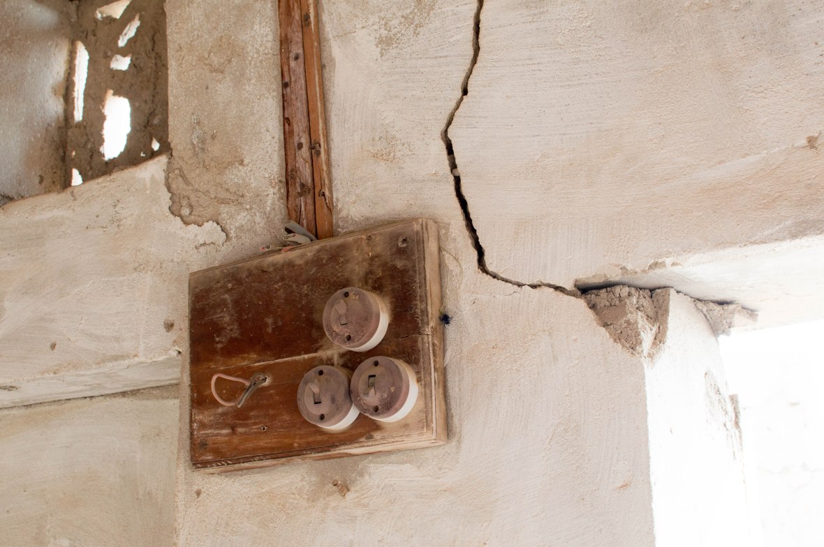 Light Switches, Abandoned City, Al Jazirat Al Hamra, Ras Al Khaimah, UAE