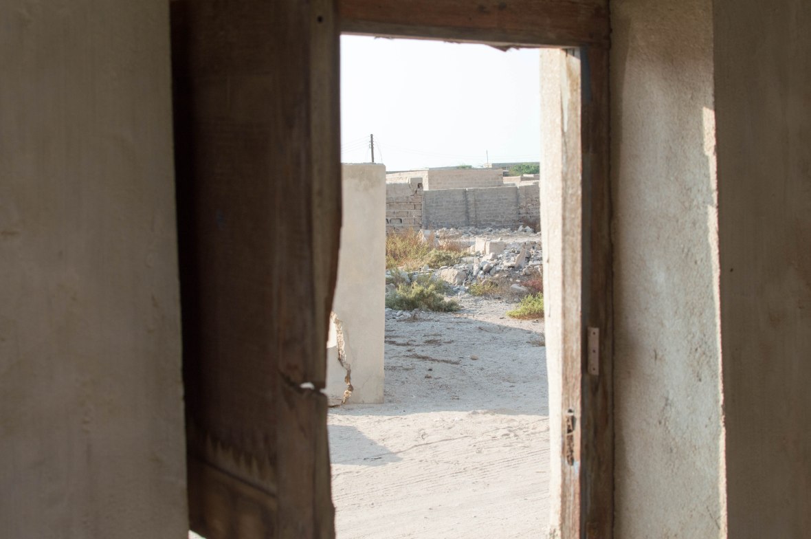 Looking Out From An Abandoned House, Abandoned City, Al Jazirat Al Hamra, Ras Al Khaimah, UAE