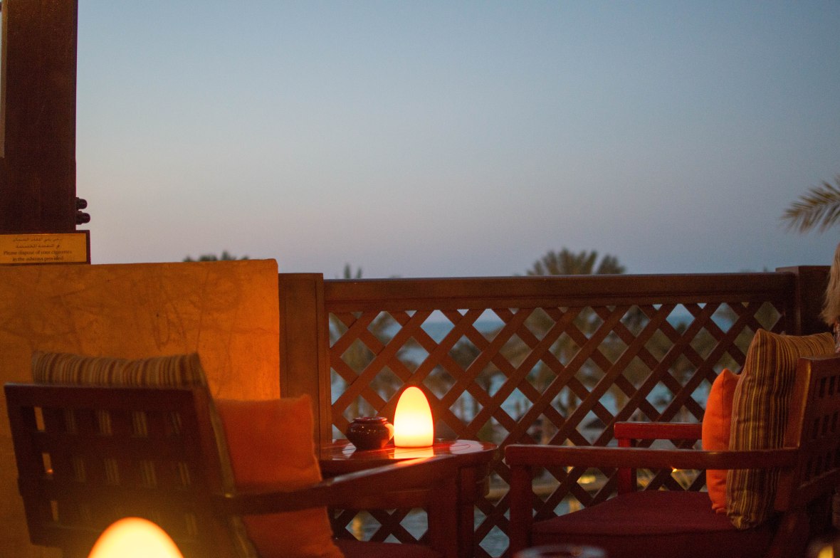 Nightfall, Bahri Bar, Madinat Jumeirah, Dubai, UAE