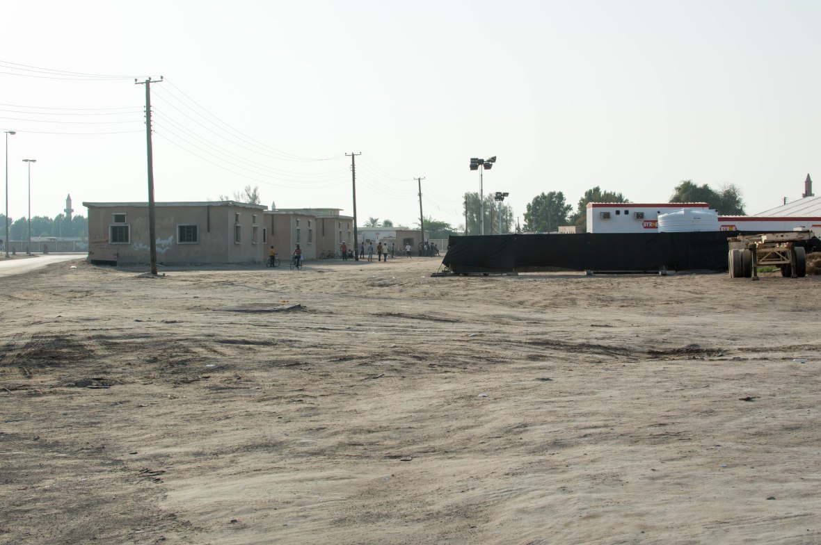 People On The Outskirts Of The Abandoned City, Al Jazirat Al Hamra, Ras Al Khaimah, UAE