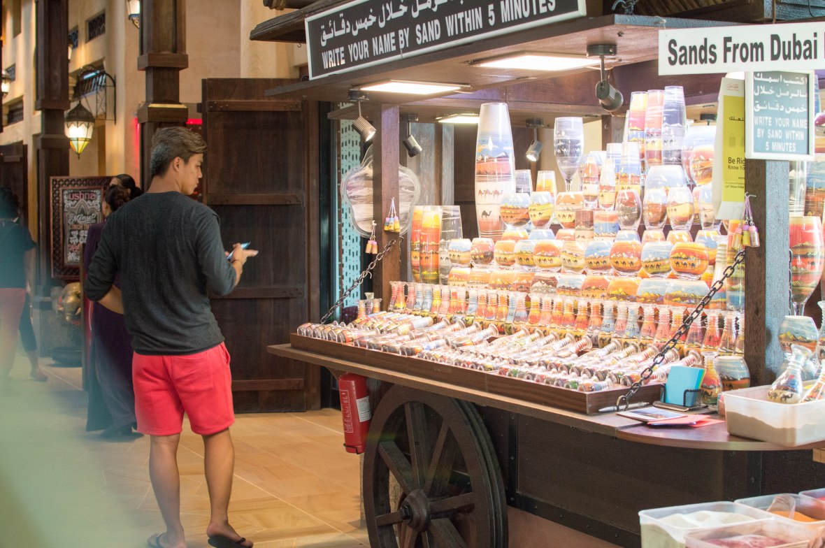 Personalised Sand Jars, Madinat Jumeirah, Dubai, UAE