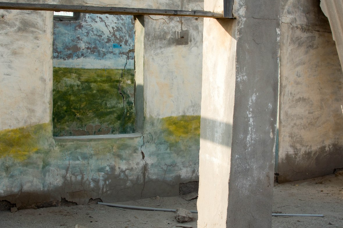 School Walls, Abandoned City, Al Jazirat Al Hamra, Ras Al Khaimah, UAE