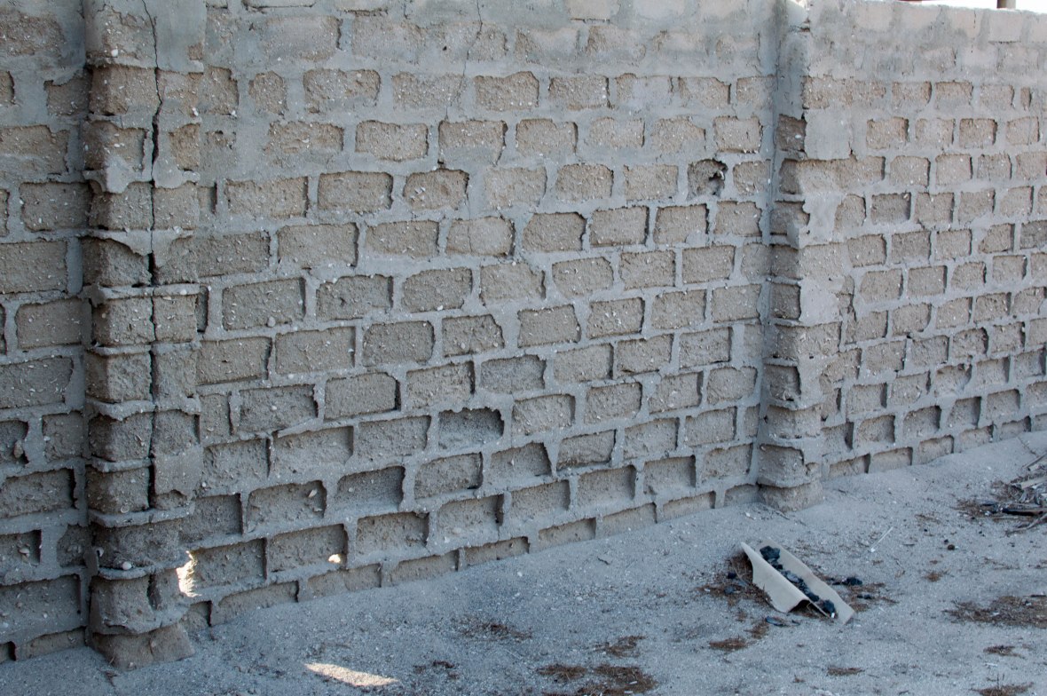 Still Standing Wall, Abandoned City, Al Jazirat Al Hamra, Ras Al Khaimah, UAE