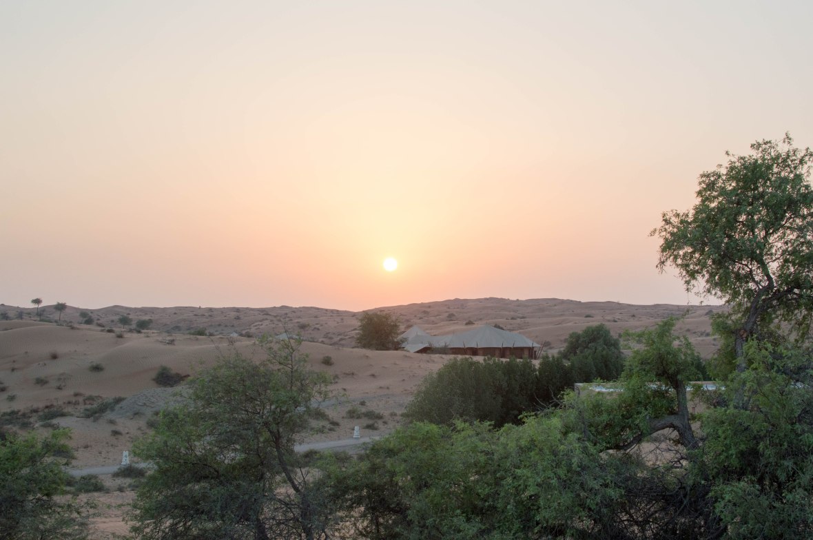 Sun Setting, Moon Bar, Banyan Tree Al Wadi, Ras Al Khaimah, UAE