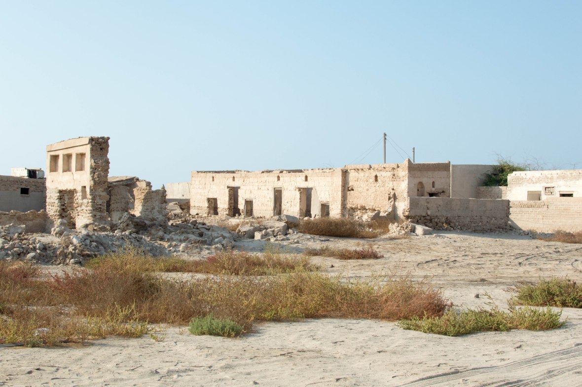Wide Shot, Abandoned City, Al Jazirat Al Hamra, Ras Al Khaimah, UAE