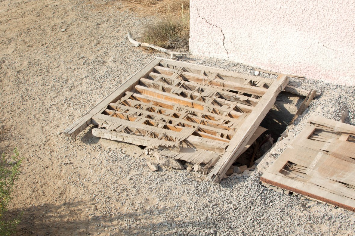 Wooden Fence, Abandoned City, Al Jazirat Al Hamra, Ras Al Khaimah, UAE
