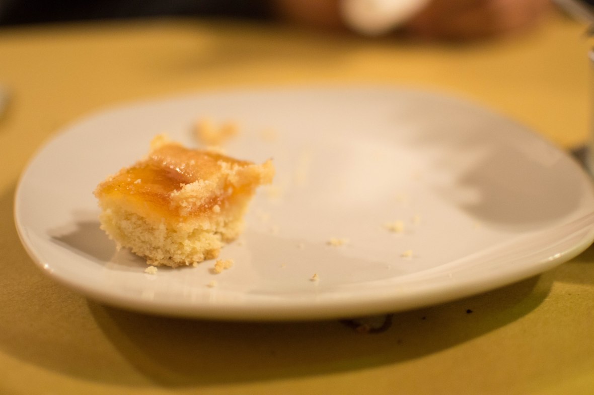 Apricot Cake, Trattoria Zampagna, Rome, Italy