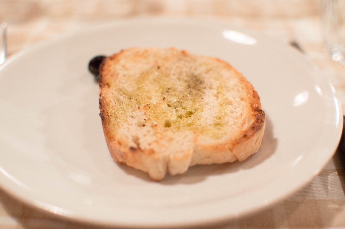 Bruschetta Bianca, Trattoria Papa Re, Rome, Italy