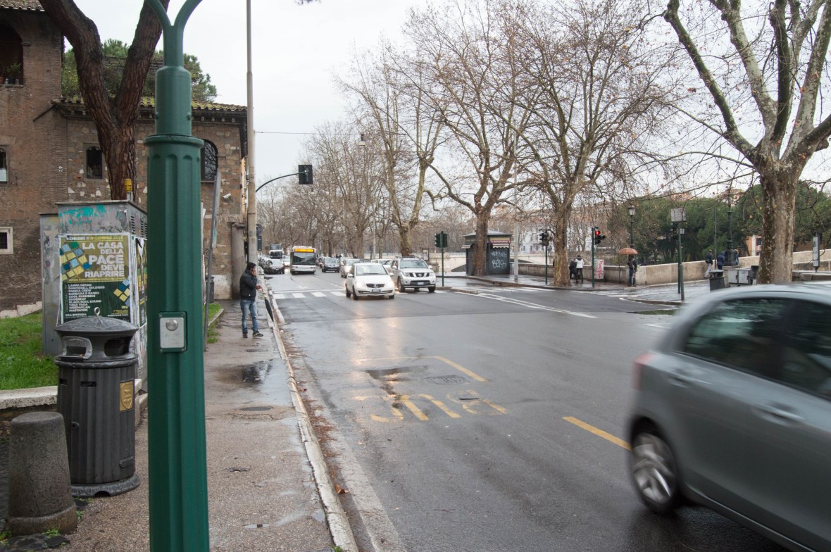 Bus Stop, Rome, Italy
