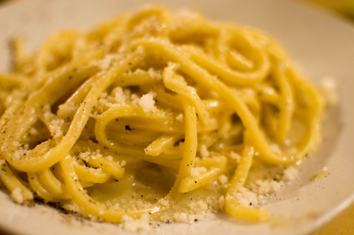 Cacio De Pepe, Trattoria Zampagna, Rome, Italy