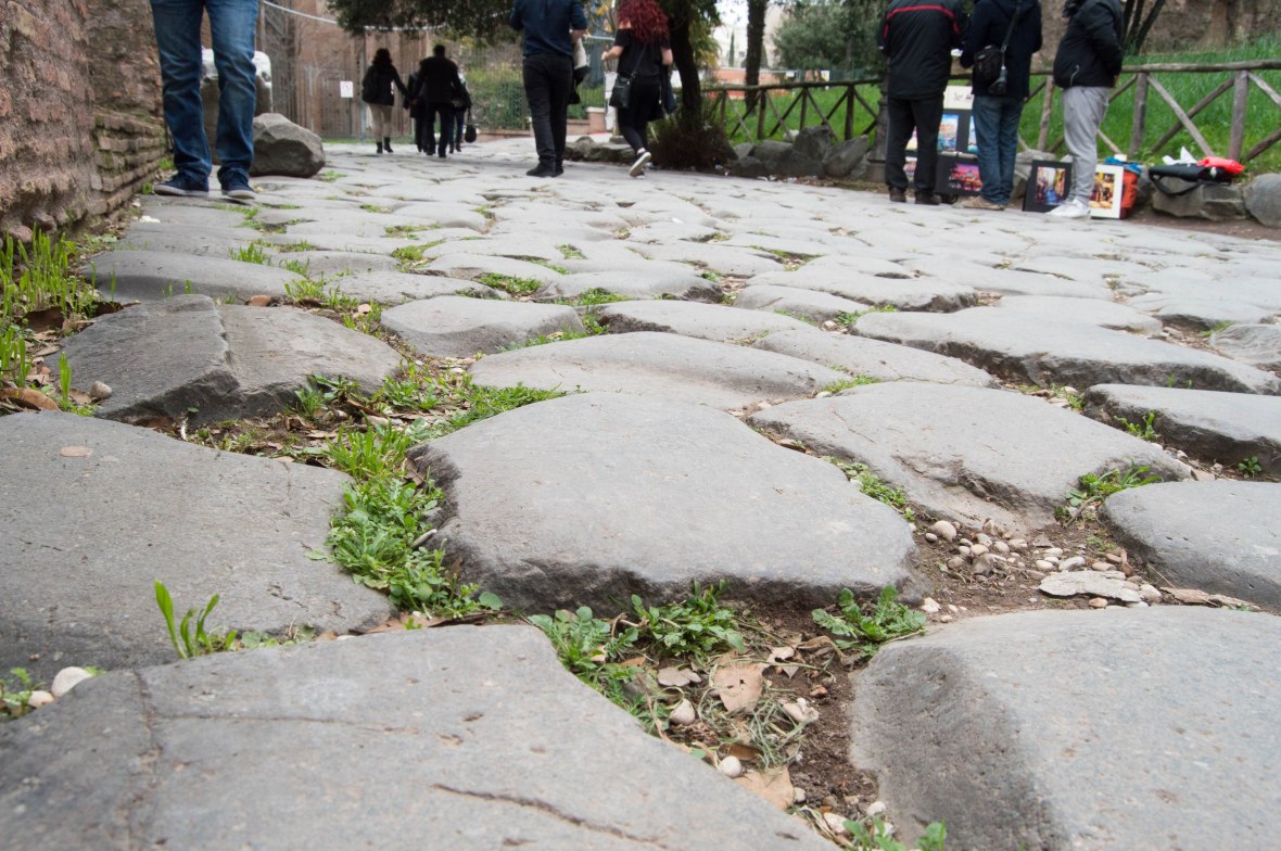 Cobbles, Rome, Italy