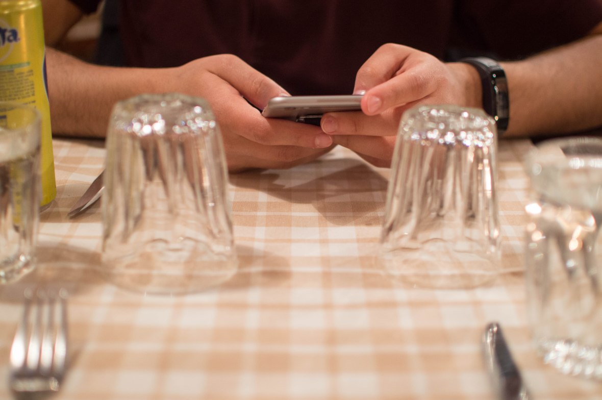 Glasses, Trattoria Papa Re, Rome, Italy