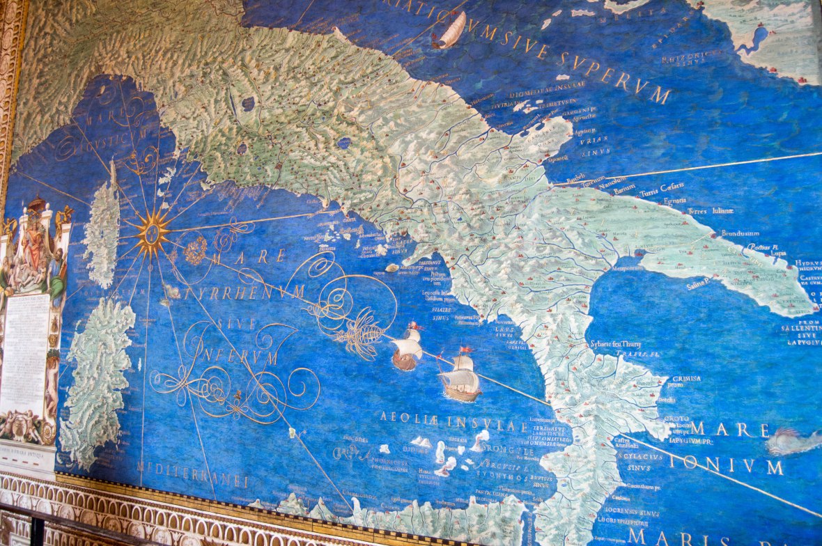 Map Of Italy, Vatican Museum