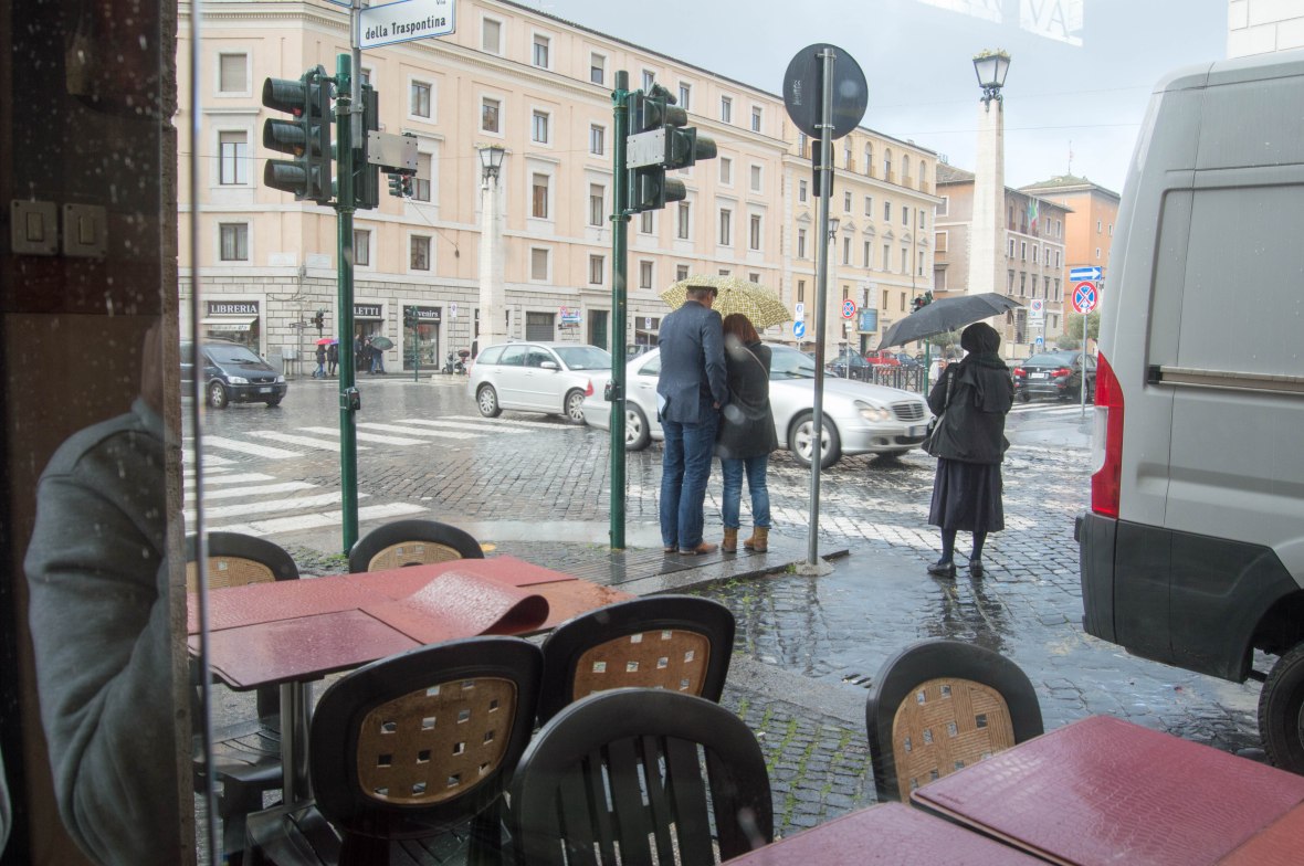 Rain, Nova Caffe, Rome, Italy
