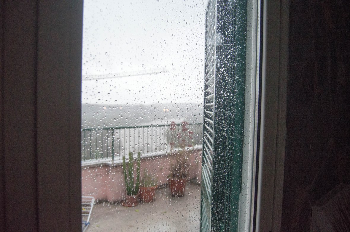 Rain On The Terrace, Air BnB, Rome, Italy